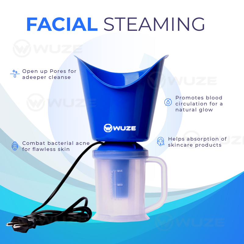 Wuze 3 In 1 Steamer For Cold, Cough and Nasal Congestion | Facial Steamer & Vaporizer | Steam Inhaler | Kids & Adult